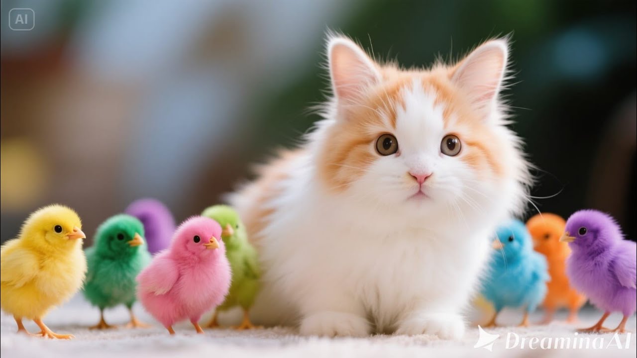 Color Chicken, Cute Chicken, Duck, Rainbow Chicken, Rabbit, Cute Animals