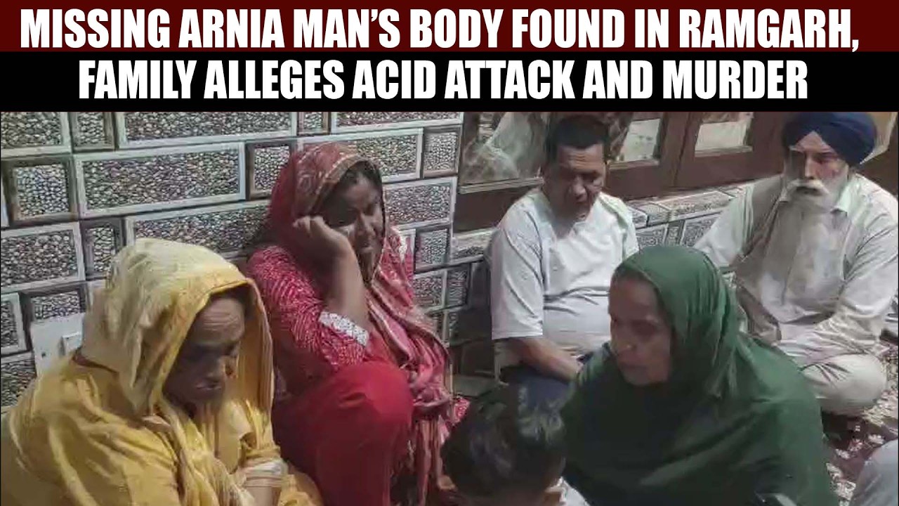 Missing Arnia Man’s Body Found in Ramgarh; Family Alleges Acid Attack and Murder
