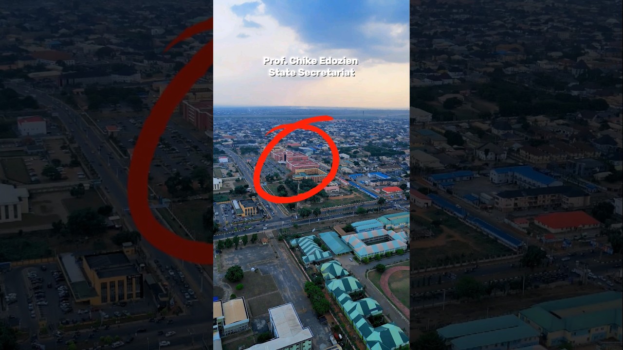 Drone View in ASABA Delta State 😱: I bet you've never seen this view #dronevideo #asaba #deltastate