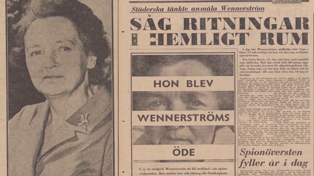 GW om storspionen Wennerström - Brottsjournalen (TV4)