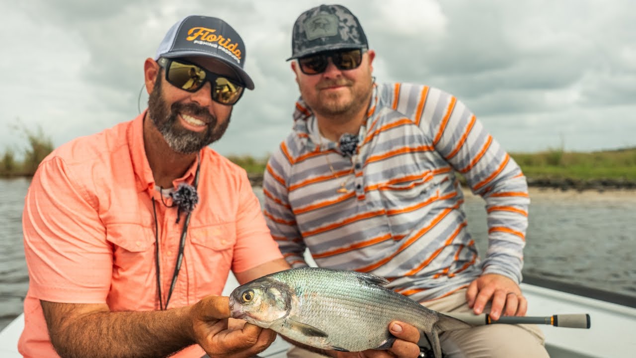 Fishing for American Shad, Largemouth Bass and Specks on the St John's River in Central Florida