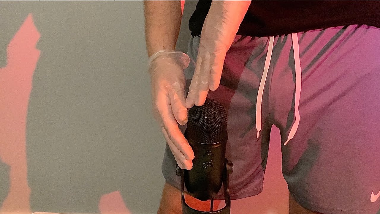 ASMR Sunset Mic Massage With Latex Gloves