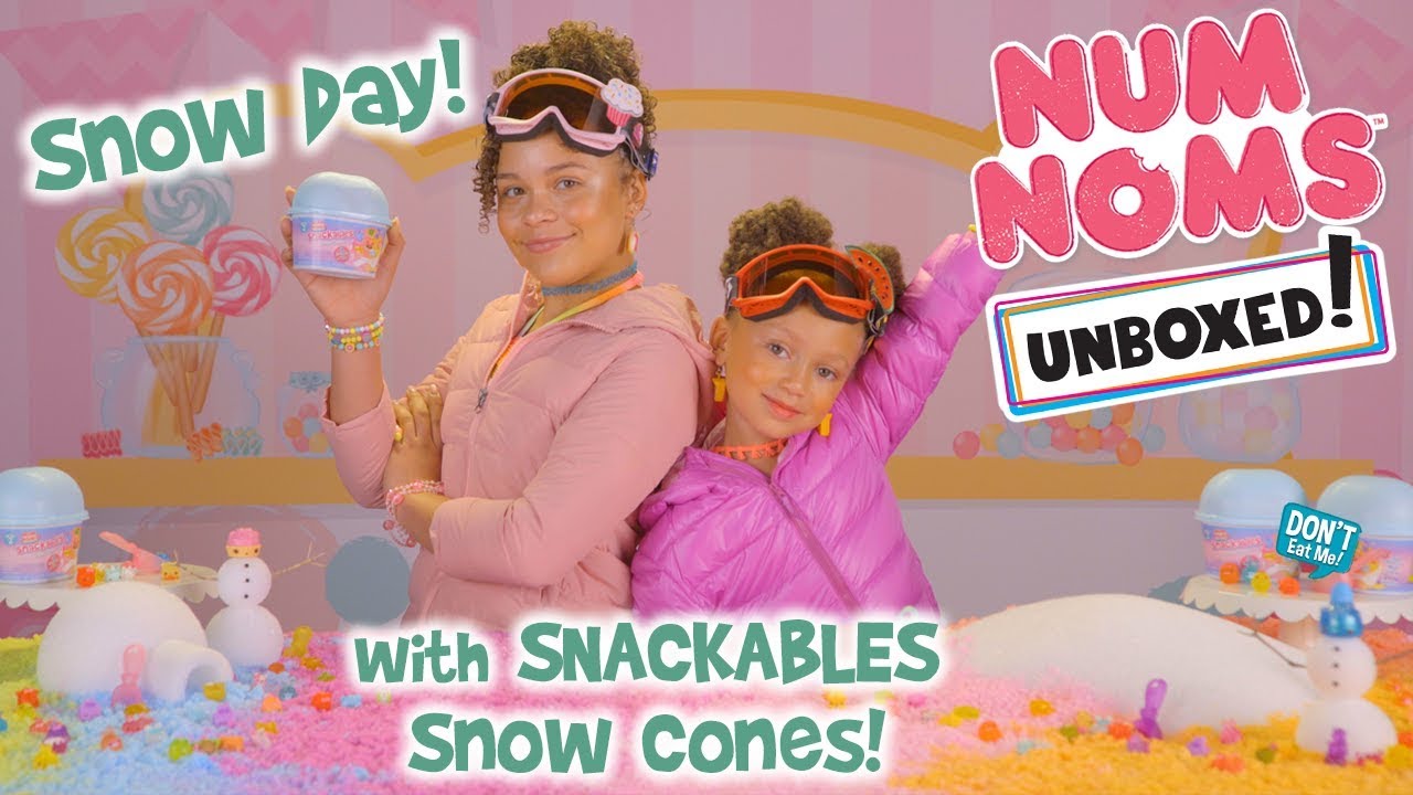UNBOXED! | Num Noms | Season 2 Episode 8: Snow Day with Snackables Snow Cones!