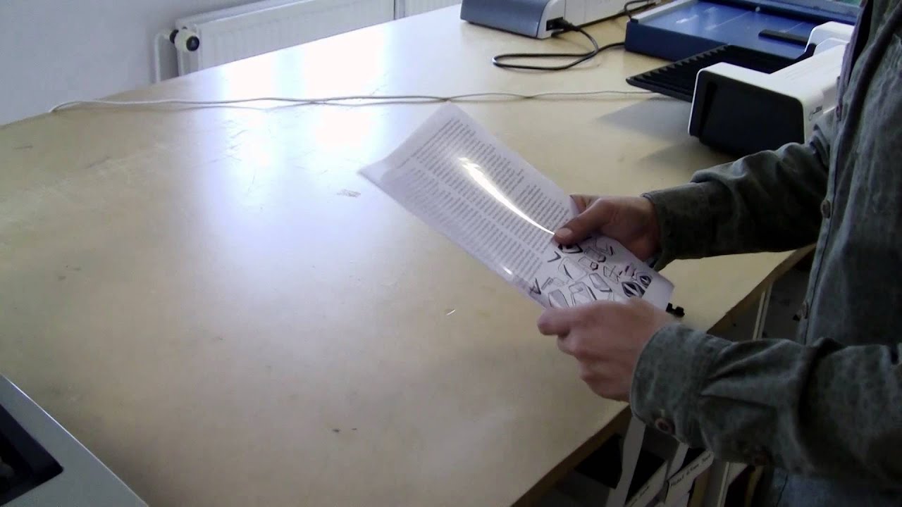 Hvad kan man lave p&aring; mediegrafiskv&aelig;rksted: indbinding med plastikspiral