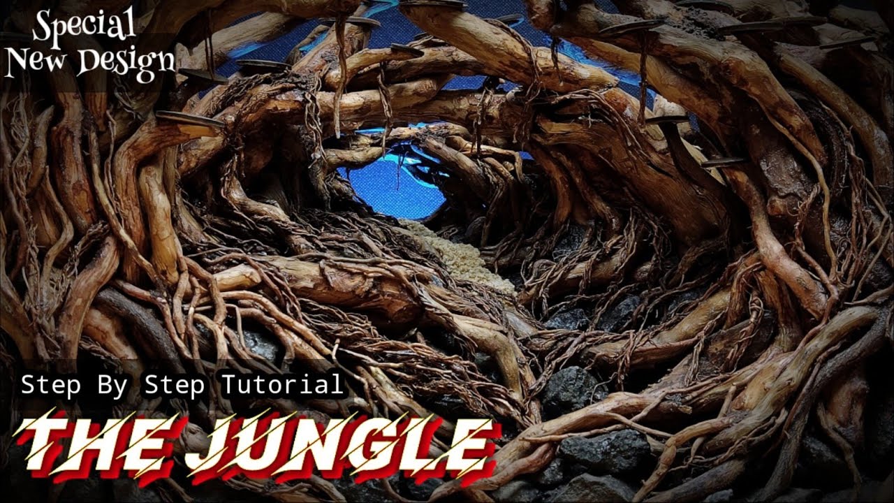 Как сделать хардкейп в стиле джунглей - акваскейп джунглей для аквариума