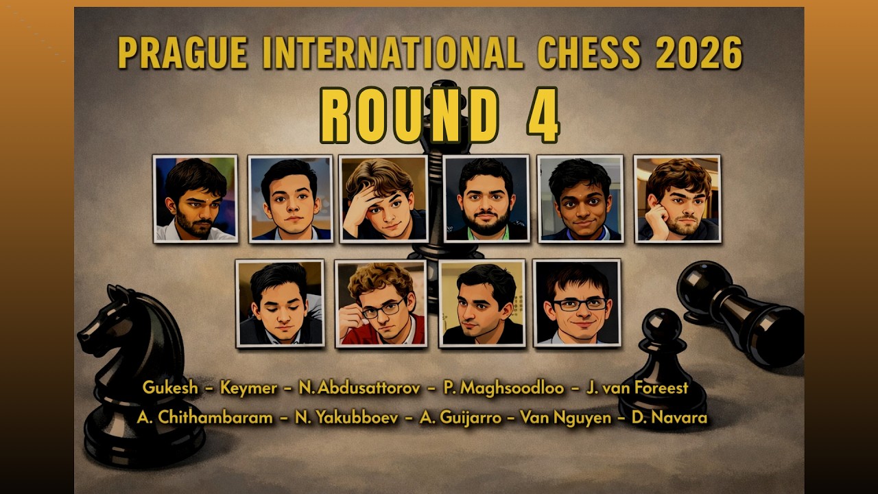 PRAGUE CHESS FESTIVAL 2026 | ROUND 4 | GUKESH, KEYMER, ABDUSATTOROV, HANS NIEMANN, VAN FOREEST