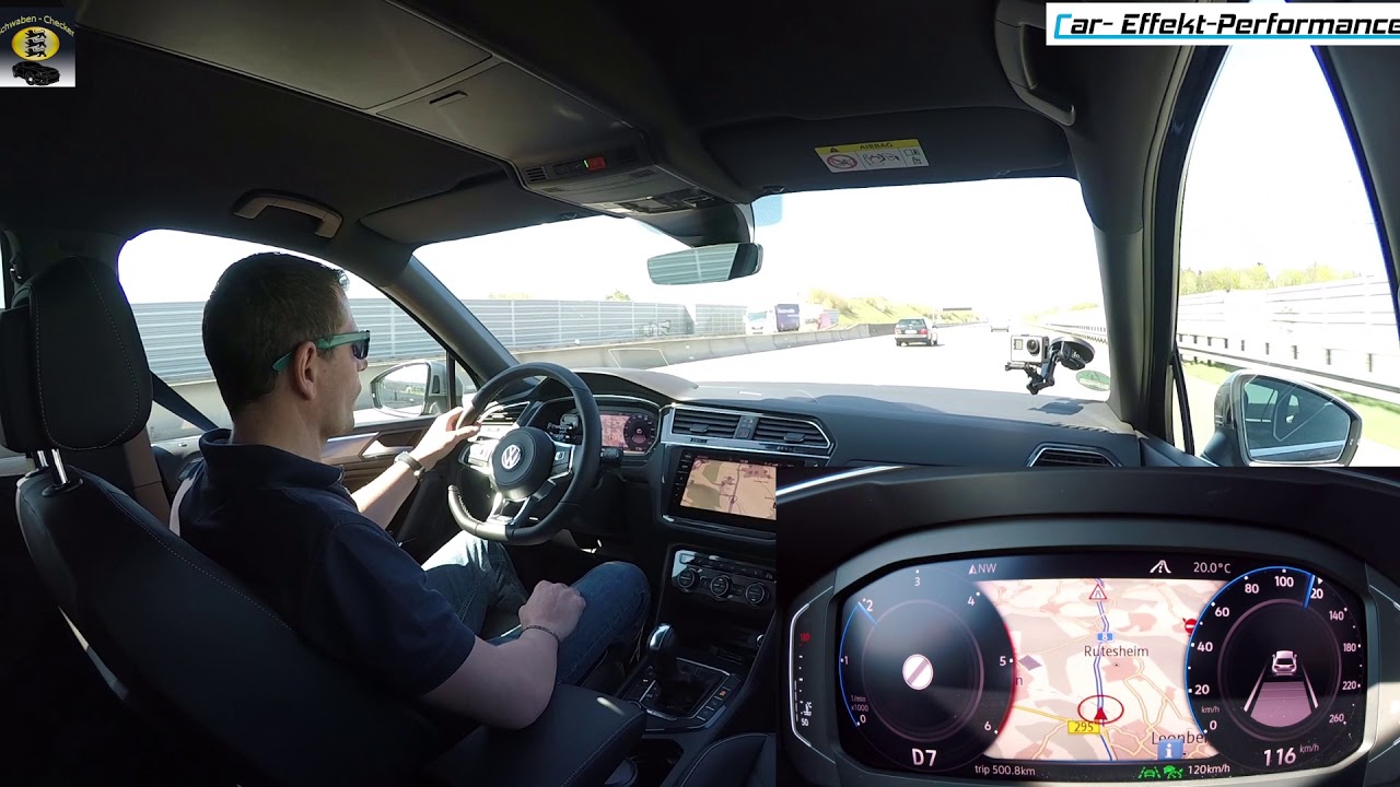 VW Tiguan Assistenzsysteme Review, Lane-Assist, Emergency -Assist, ACC-Assist Abstand, Toterwinkel