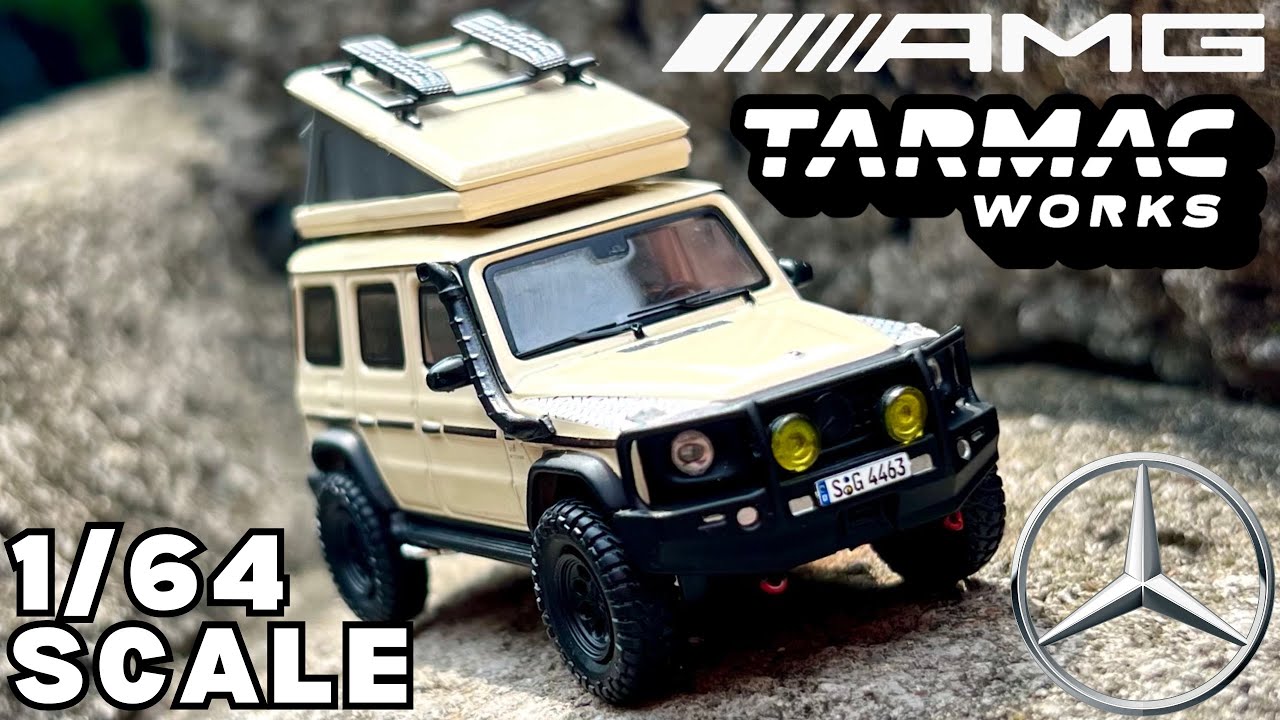 Unboxing 2024 Tarmac Works 1/64 Scale Mercedes-AMG G63 (Camping) | Colour: Yellow Metallic | Review