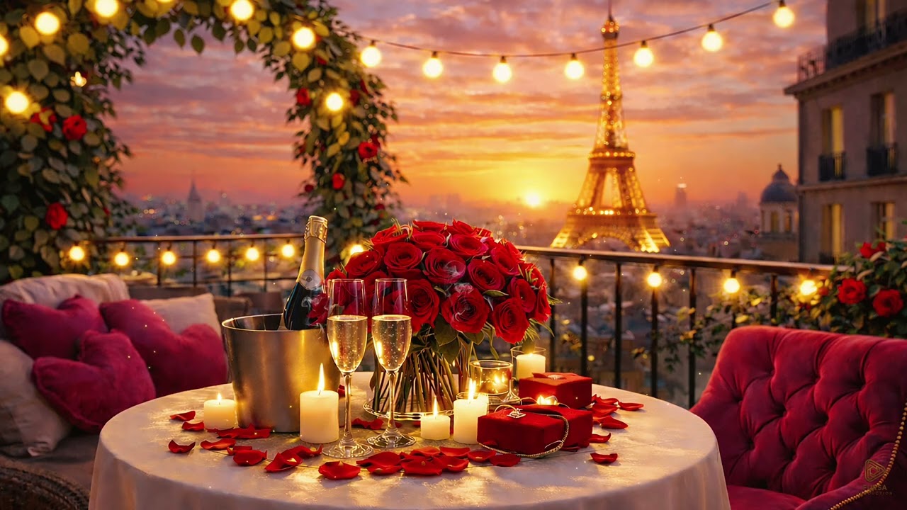 Cozy Romantic Café 🌹Gentle Jazz Piano & Candlelight for Elegant Dinner Ambience