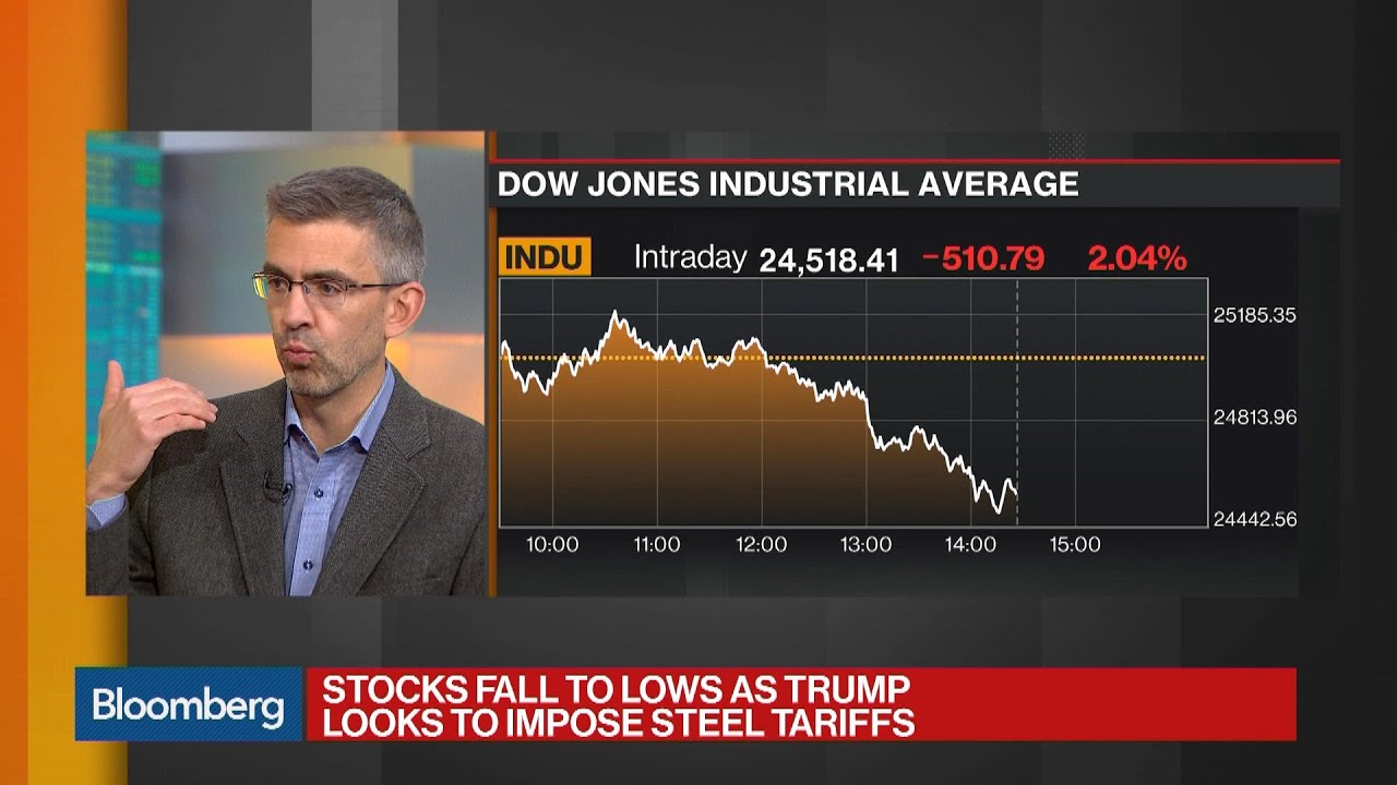 Stocks Fall as Trump Looks to Impose Steel Tariffs