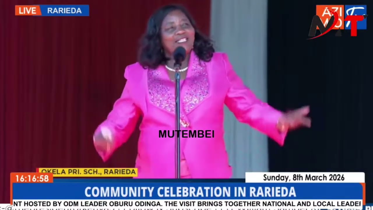 CHEERs ERUPT  AFTER MAMA IDA DELIVERS POWERFUL SPEECH INFRONT OF PRES RUTO IN RARIENDA!!