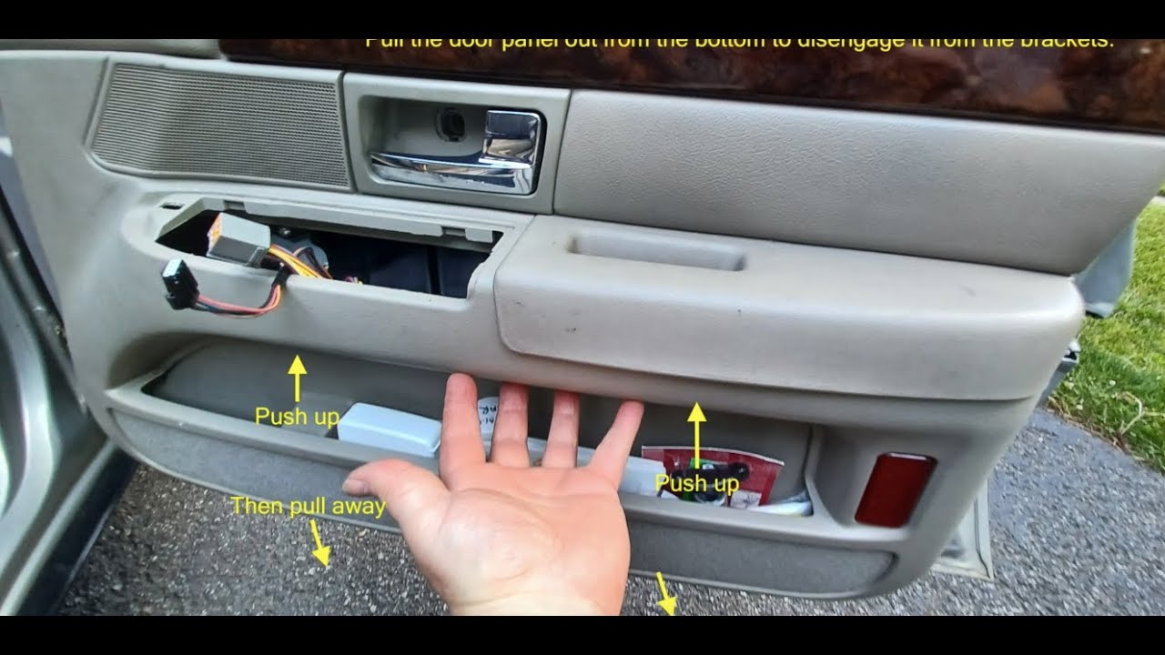 Remove Interior Door Panel from Mercury Grand Marquis & Ford Crown Victoria.