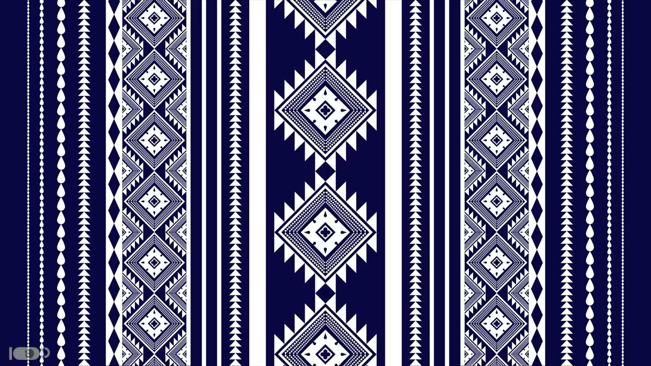 BATIK GEOMETRIC ETHNIC ORIENTAL BACKGROUND LOOPING || loop N loop