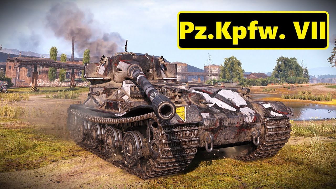 Pz.Kpfw. VII. 10k dmg, 7 kills. World of Tanks Top Replays.
