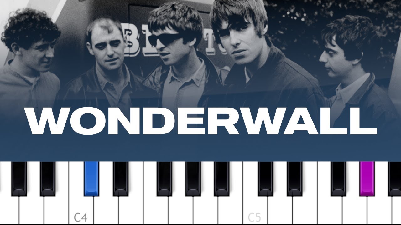 Oasis - Wonderwall (piano tutorial)