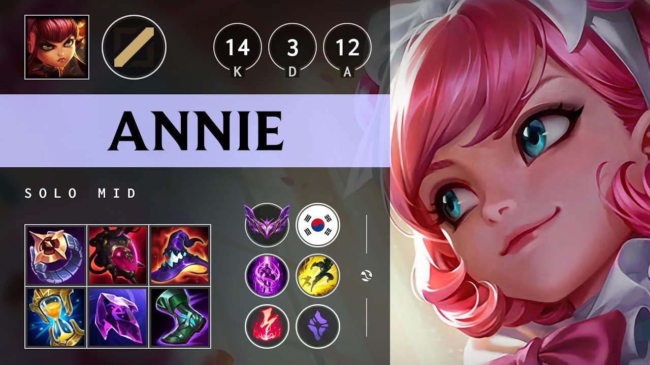 Annie Mid vs Master Yi: Legendary - KR Master Patch 14.16