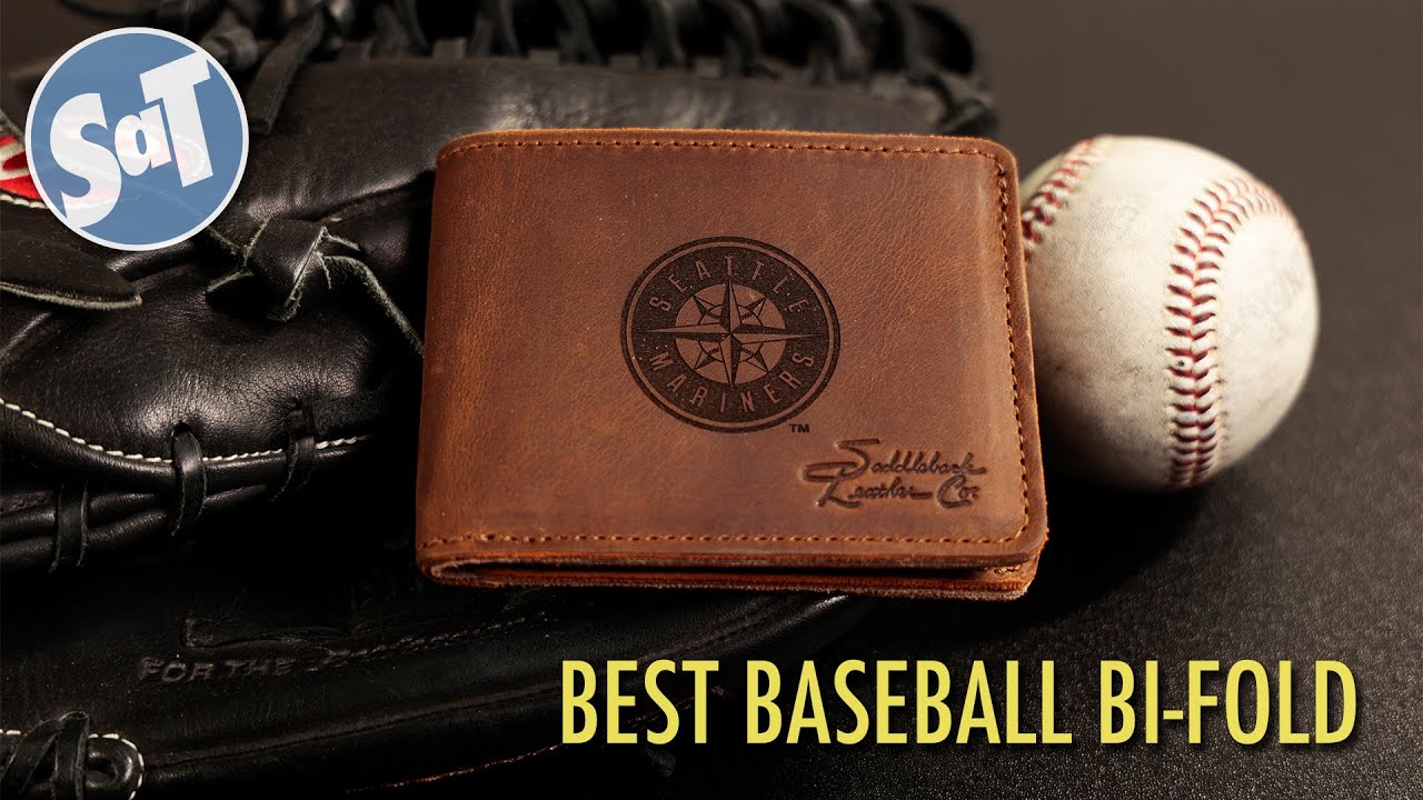Обзор двухстворчатого кошелька Saddleback Leather MLB SEATTLE MARINERS | Лучший складной бейсболь...