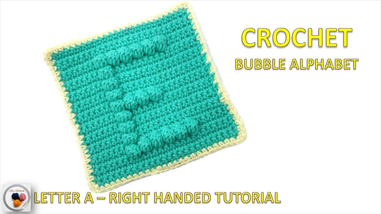 Crochet Letter E Tutorial | Easy Bubble Alphabet for Beginners