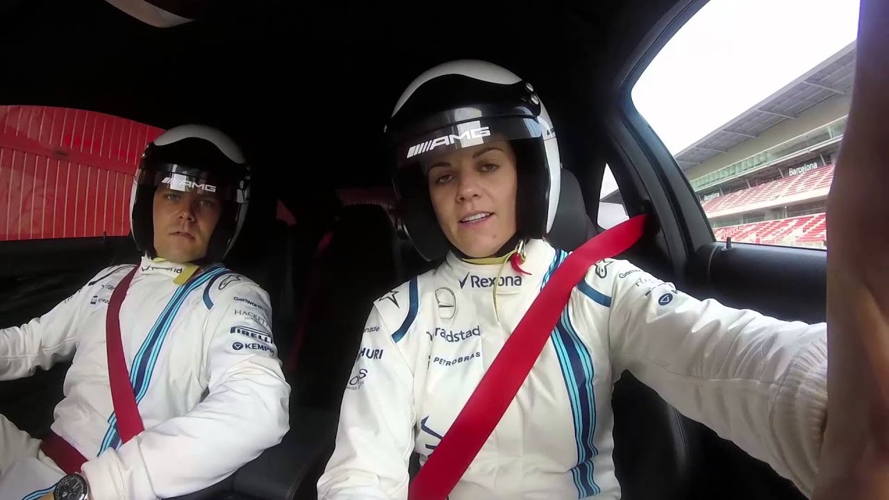 Susie Wolff joins Valtteri Bottas for a hot lap