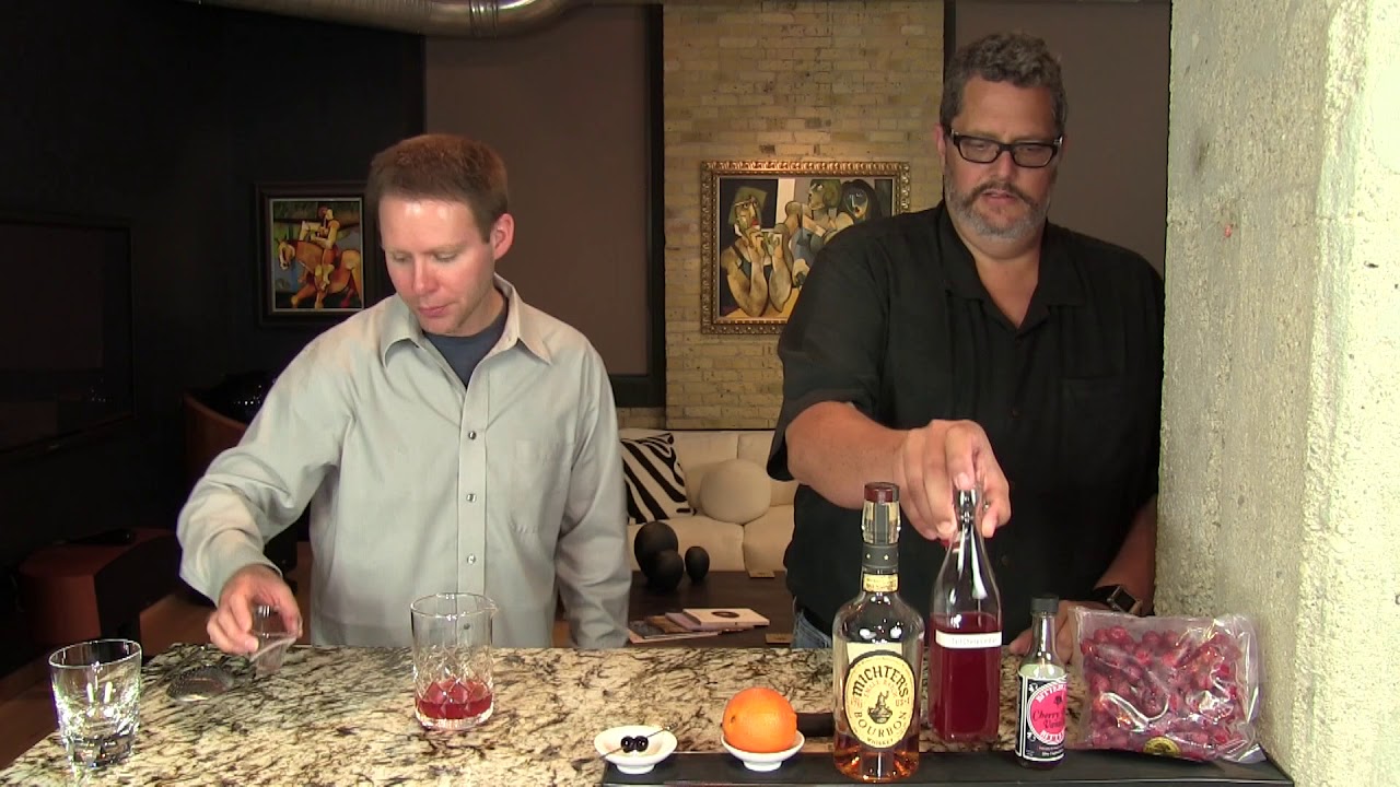 Tart Cherry Old Fashioned from the Cocktail Dudes