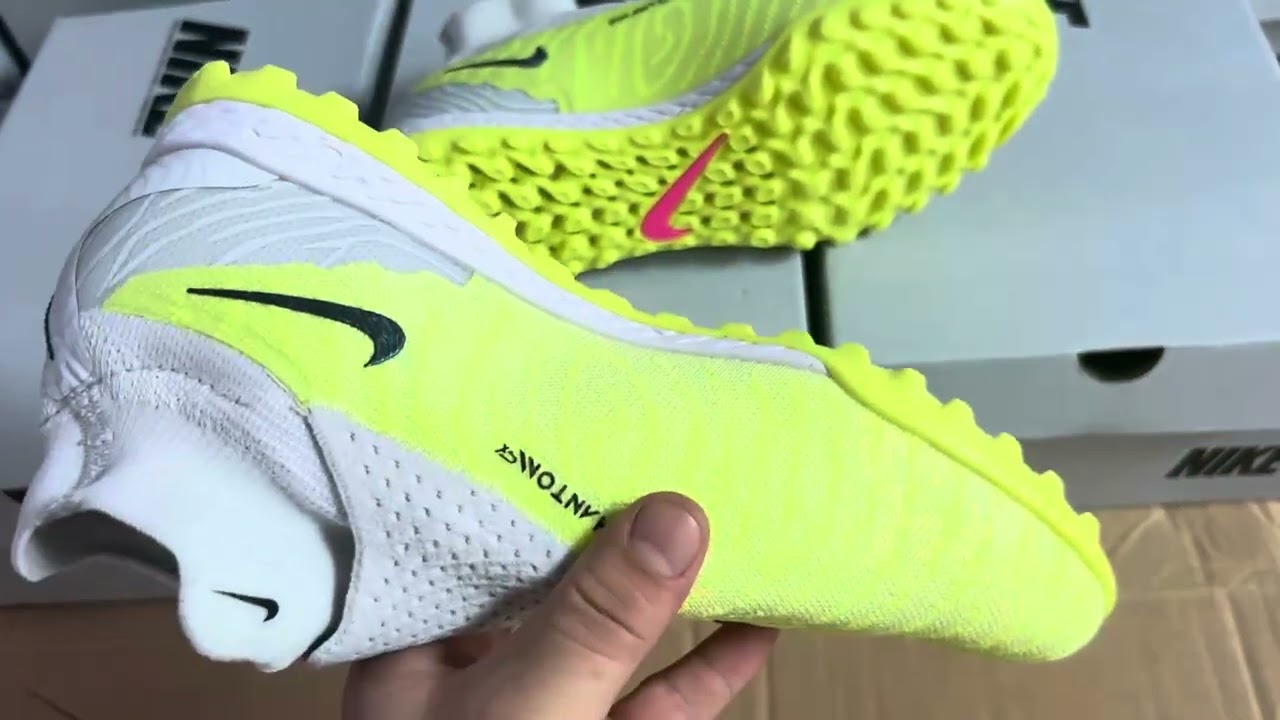 Nike Phantom GX Elite DF Link TF Artificial Turf Soccer Shoes - Green/Black/White