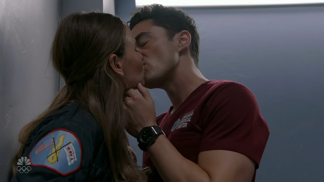 Novak & Frost Kissing Each Other In the Stairwell on Chicago Fire 14x12 (Feb. 4, 2026)
