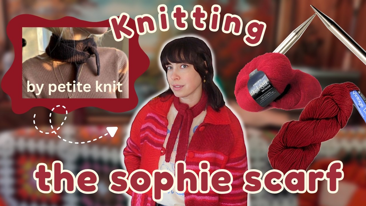 KNITTING the SOPHIE SCARF *this should have been the 1st thing i knit*