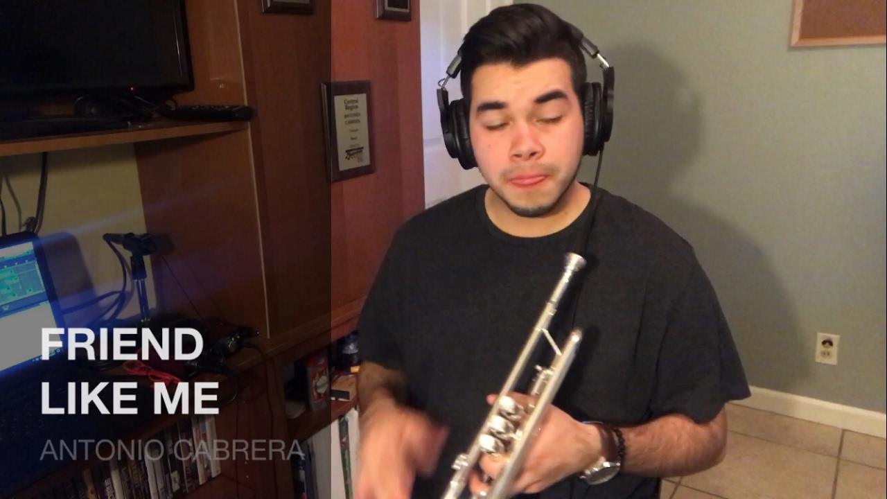 (Screamer Version) Friend Like Me - Trumpet Cover | Antonio Cabrera