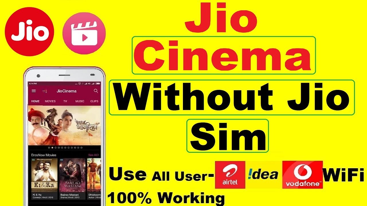 Jio Cinema without jio sim card | Use Other Sim and use Jio Cinema app