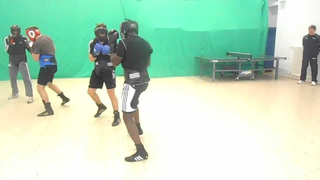 Farouk Daku sparring with Team Sauerland at Kienbaum, Berlin Germany