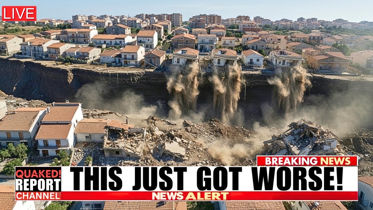 DEVELOPING: Sicily Landslide WORSENS! Red Zone Breached, 1,000ft More Evacuating!