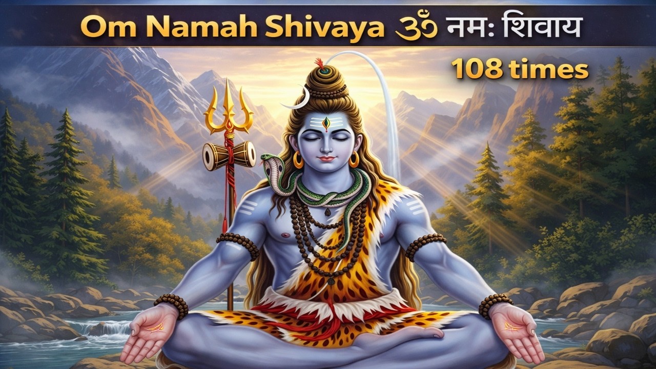 Om Namah Shivaya Chanting | Powerful Mantra | Morning Mantra for Meditation