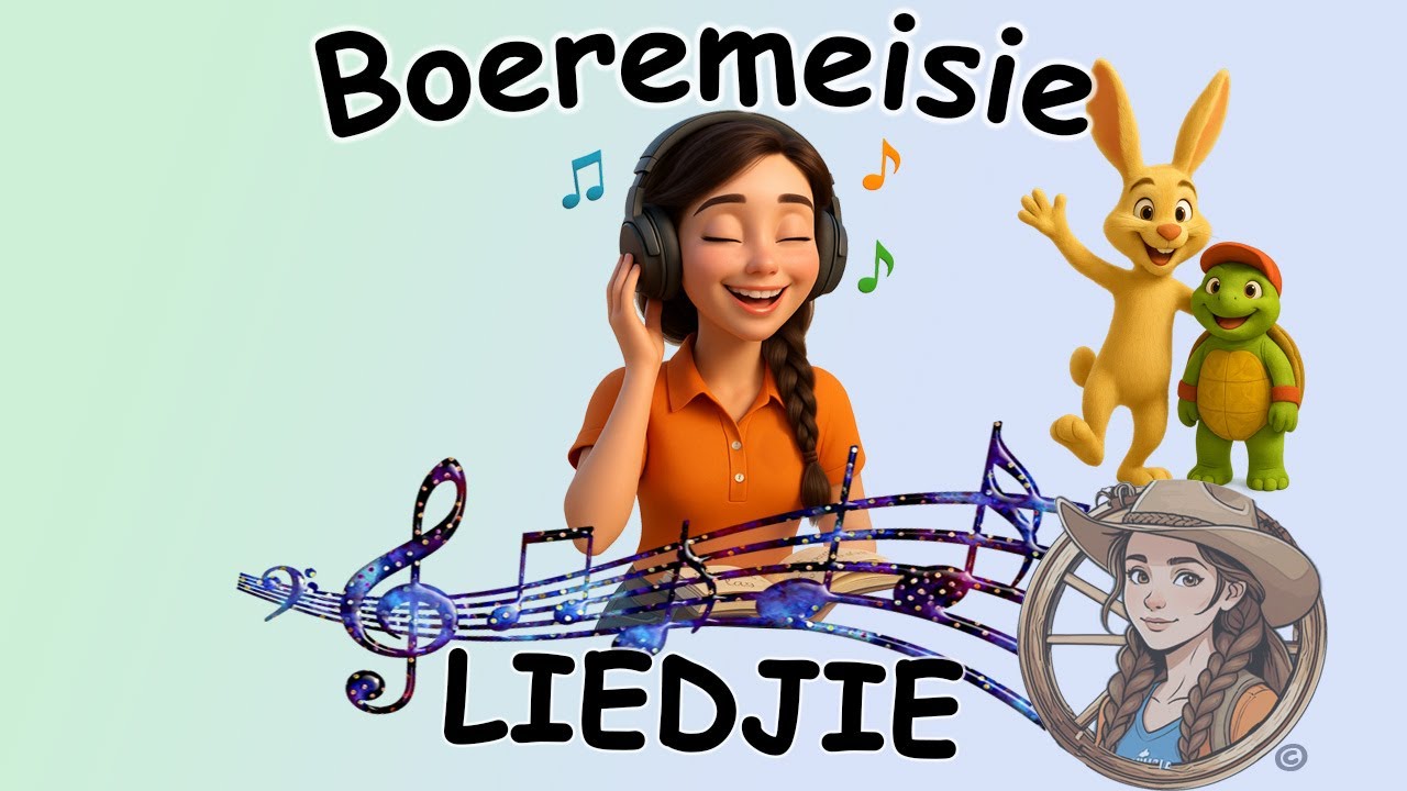 Huppel Haas en Sandra Skilpad | Afrikaanse Kinderliedjies | Boeremeisie