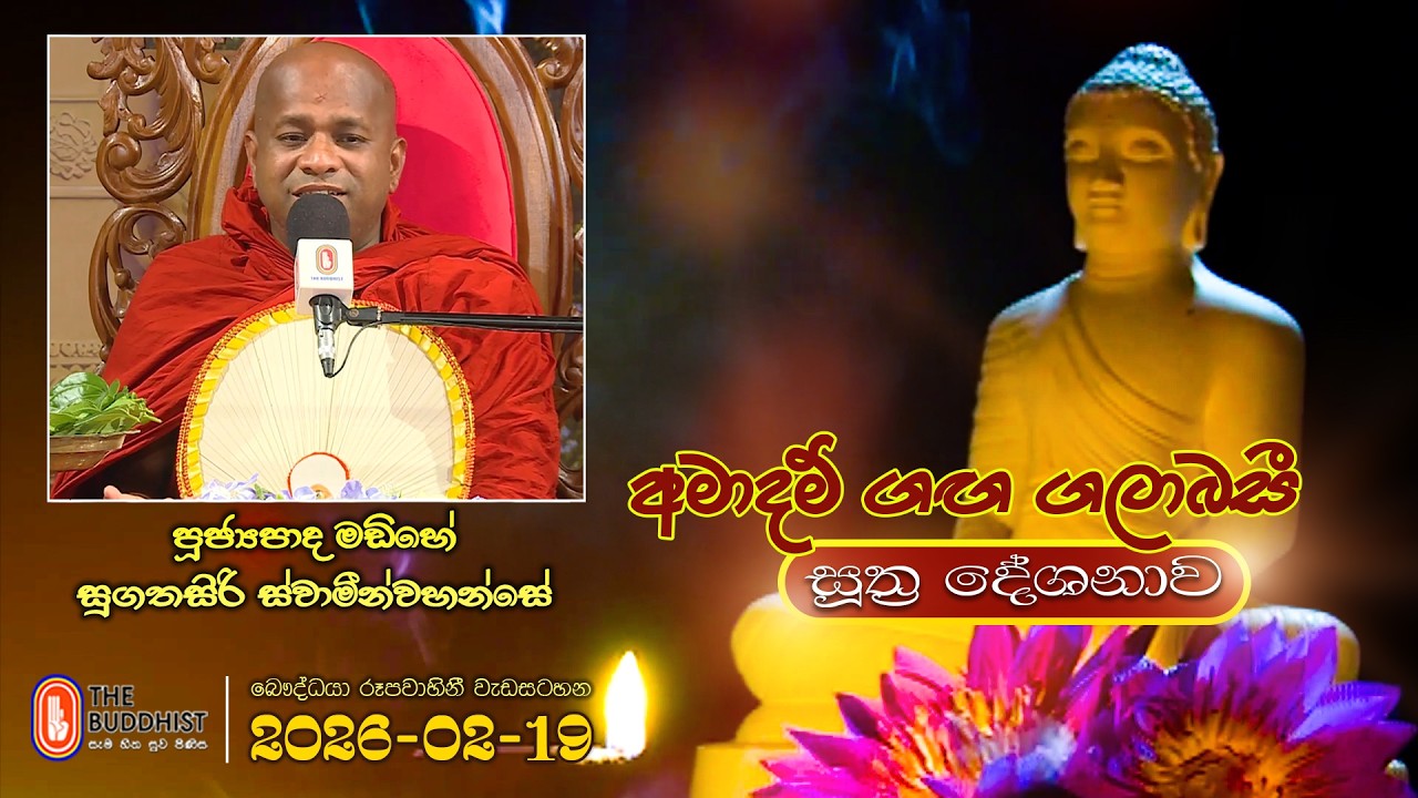 Ven Madihe Sugathasiri Thero | 2026-02-19 | 4:00PM ( සූත්‍ර දේශනාව)