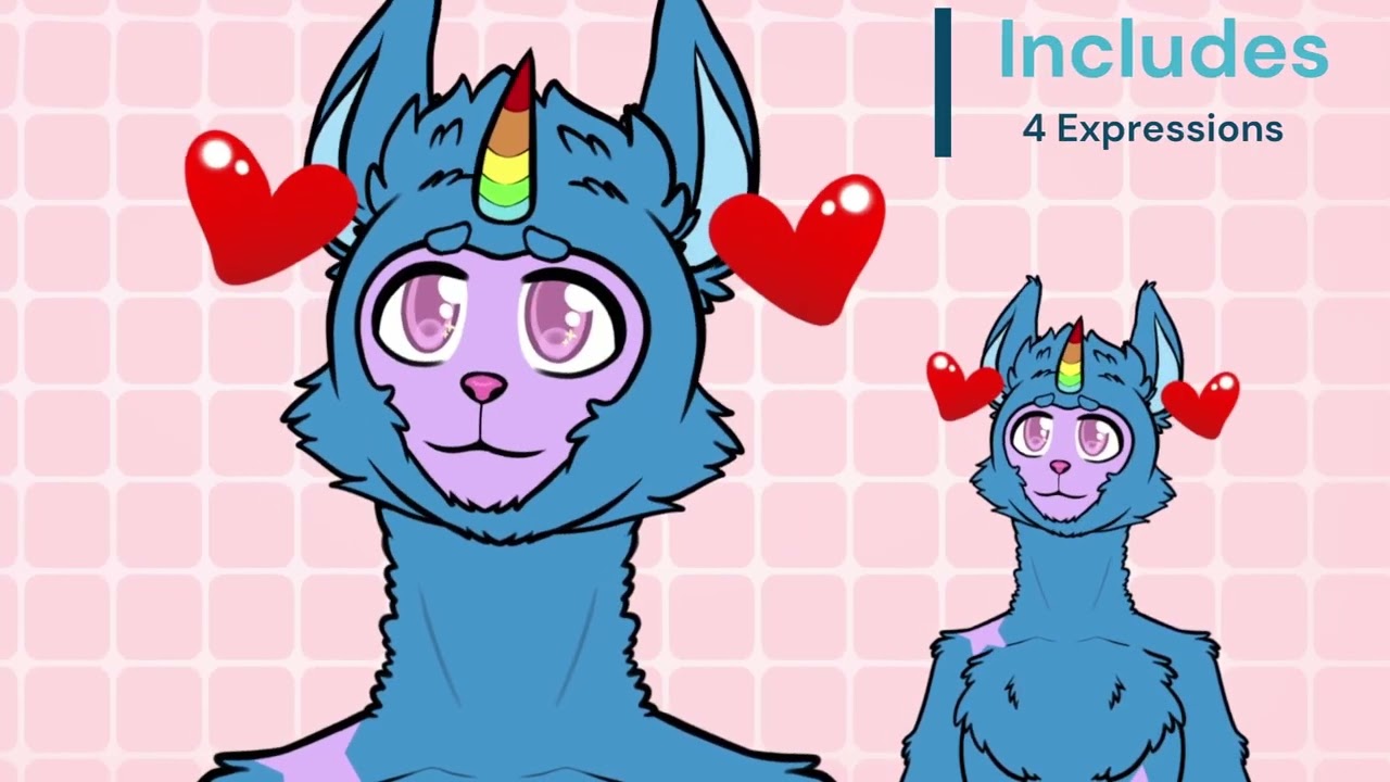 Astral Furry Vtuber Model Showcase