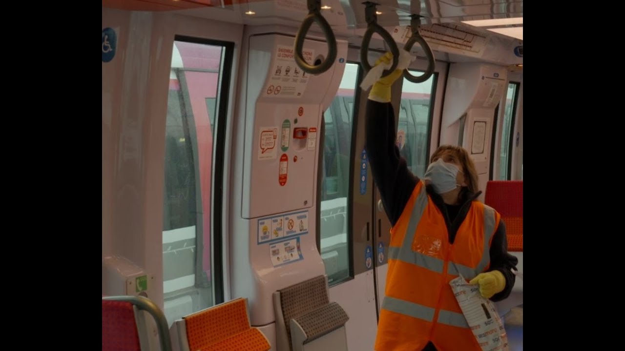 La désinfection à bord des trains