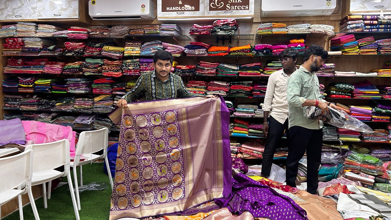 Kothapet New Textiles New Shop Tour Pure  Sarees #WhiteHouseNewMarket
