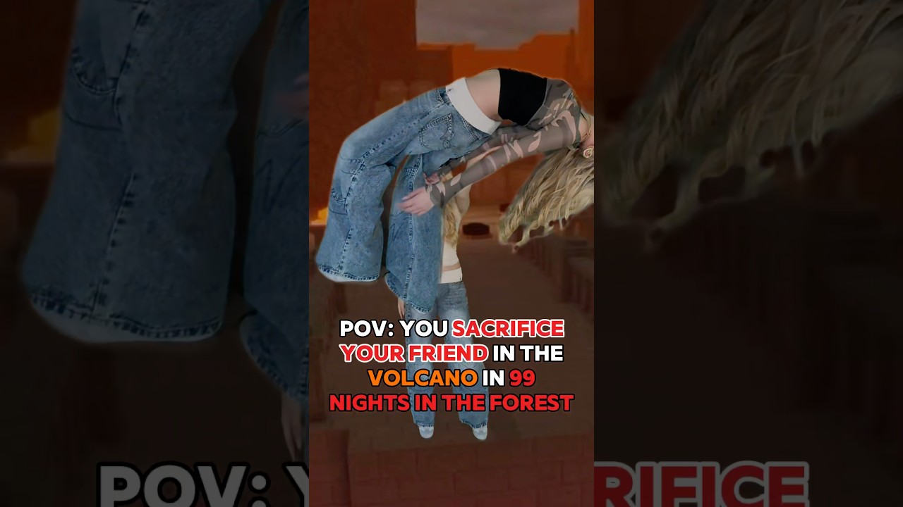 When You &ldquo;SACRIFICE&rdquo; Your FRIEND in 99 NIGHTS IN THE FOREST on ROBLOX! 🌋