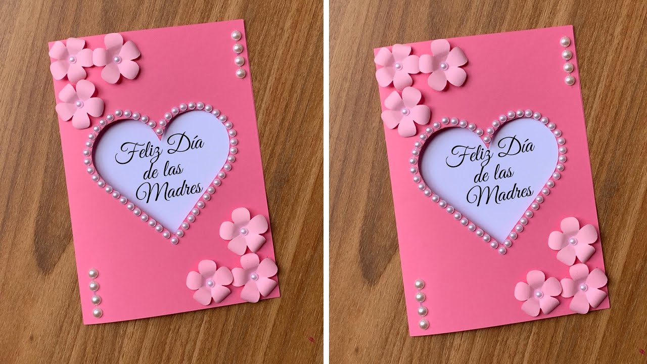 Regalo hecho a mano para el Día de la Madre | Tarjeta fácil y rápida para sorprender a mamá