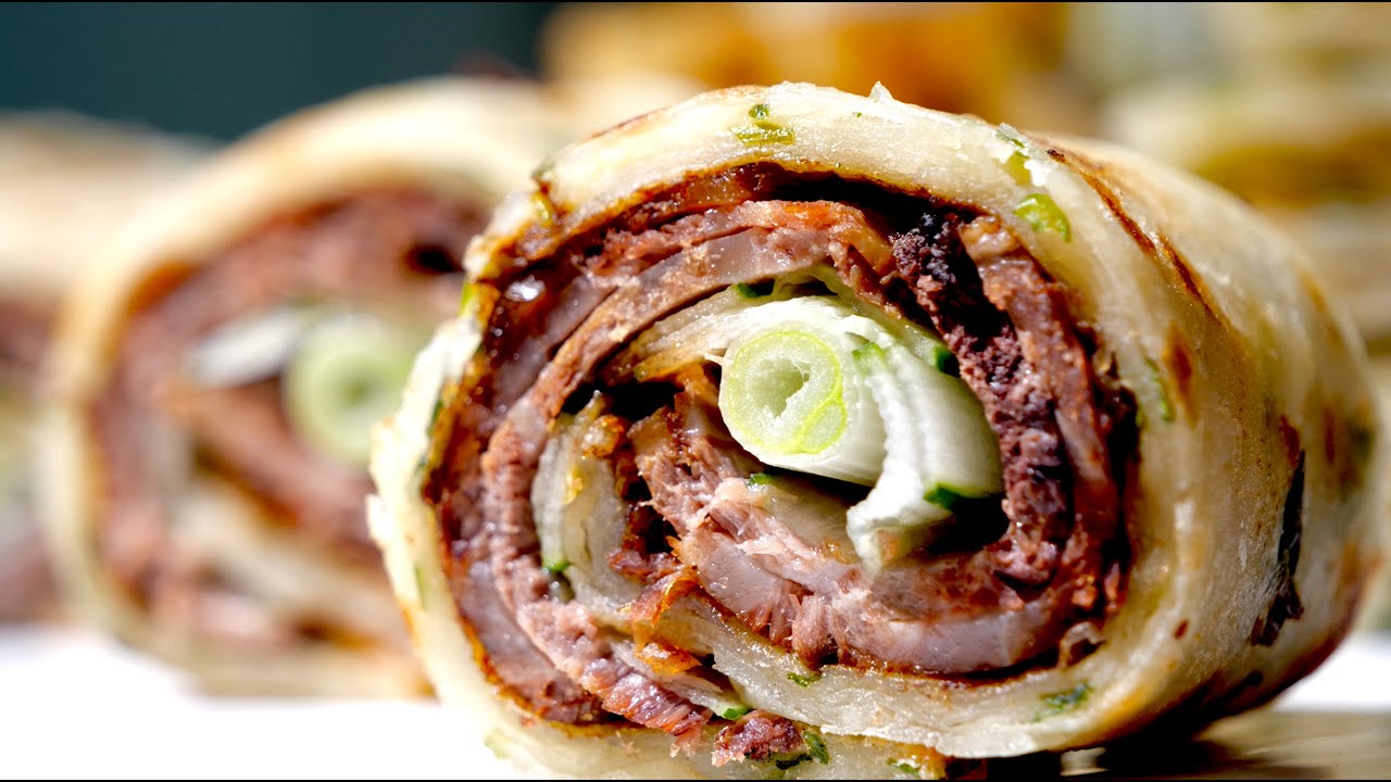 [牛肉捲餅 Scallion Pancake Beef Rolls] 免揉麵糰蔥油餅快速上手，做牛肉捲餅或蛋餅都好吃，麵食控不可錯過！  – Home Cooked Delights