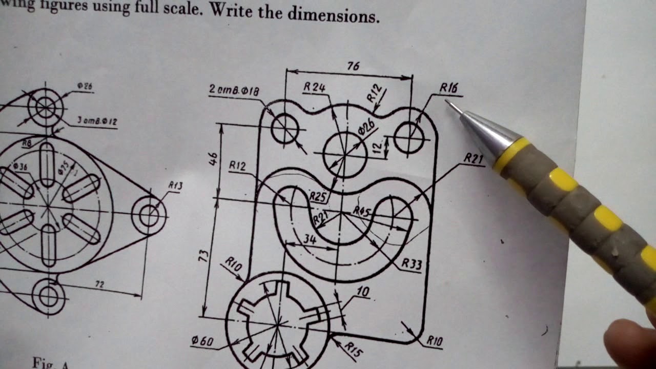 شرح الرسم الهندسى أعدادى هندسه (مراجعه نهائيه)تمارين على التماس (2)واحده بواحده# المهندس/ أشرف سالم
