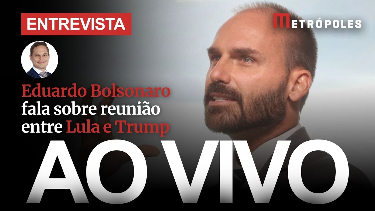 AO VIVO: Eduardo Bolsonaro d&aacute; primeira entrevista ap&oacute;s encontro entre Lula e Trump