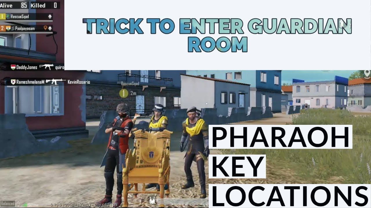 Pharaoh Key Location and Secret Trick I Team Payasam #PUBGM #PharaohRises