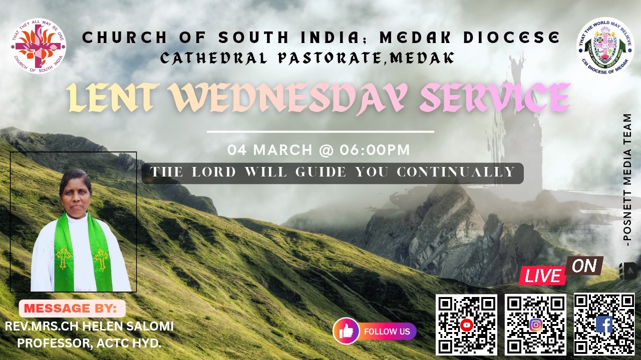 CSI MEDAK CATHEDRAL || WEDNESDAY SERVICE || 04-03-2026