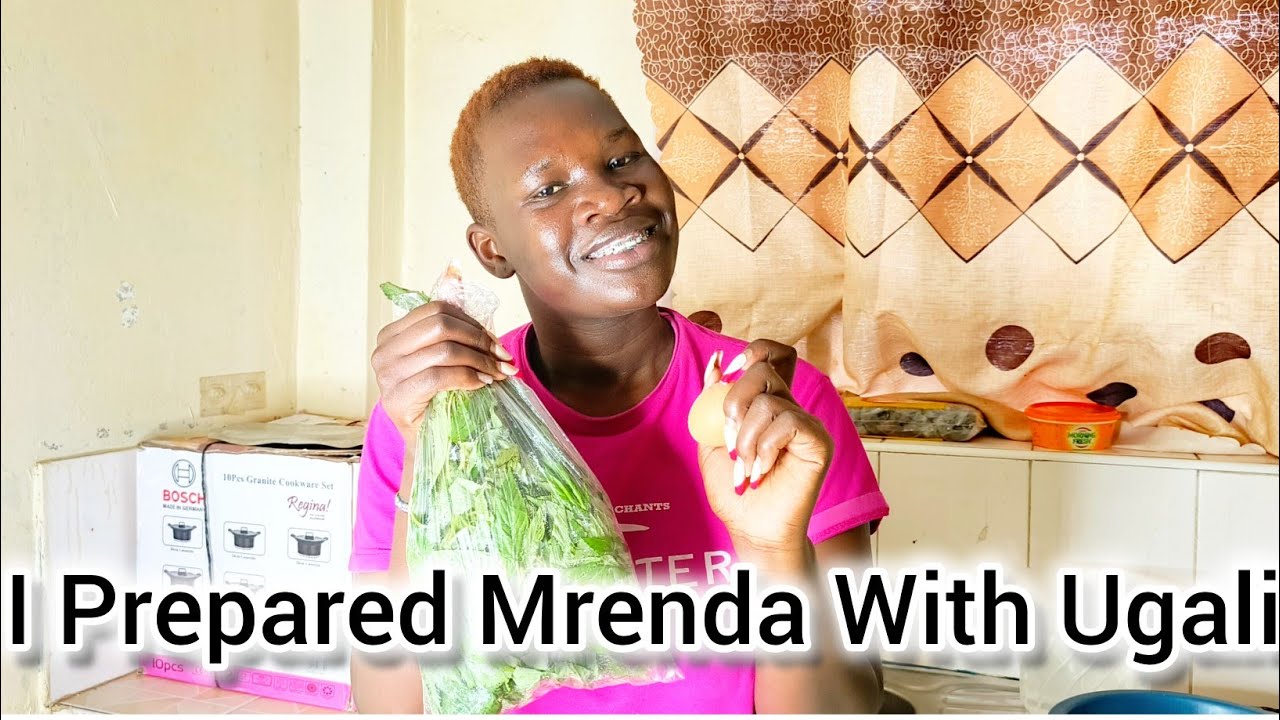 See How I Prepared A Delicious Mrenda With Ugali Alongside Eggs