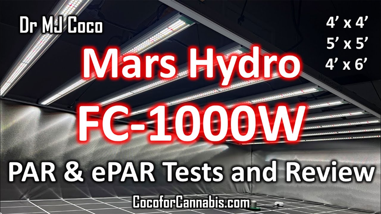 Mars Hydro FC1000w PAR & ePAR Tests and Review