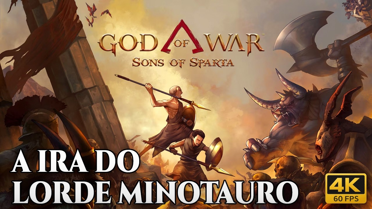 God of War Sons of Sparta #3 - A ira do lorde Minotauro | PS5 Pro • 4K60 • PT-BR
