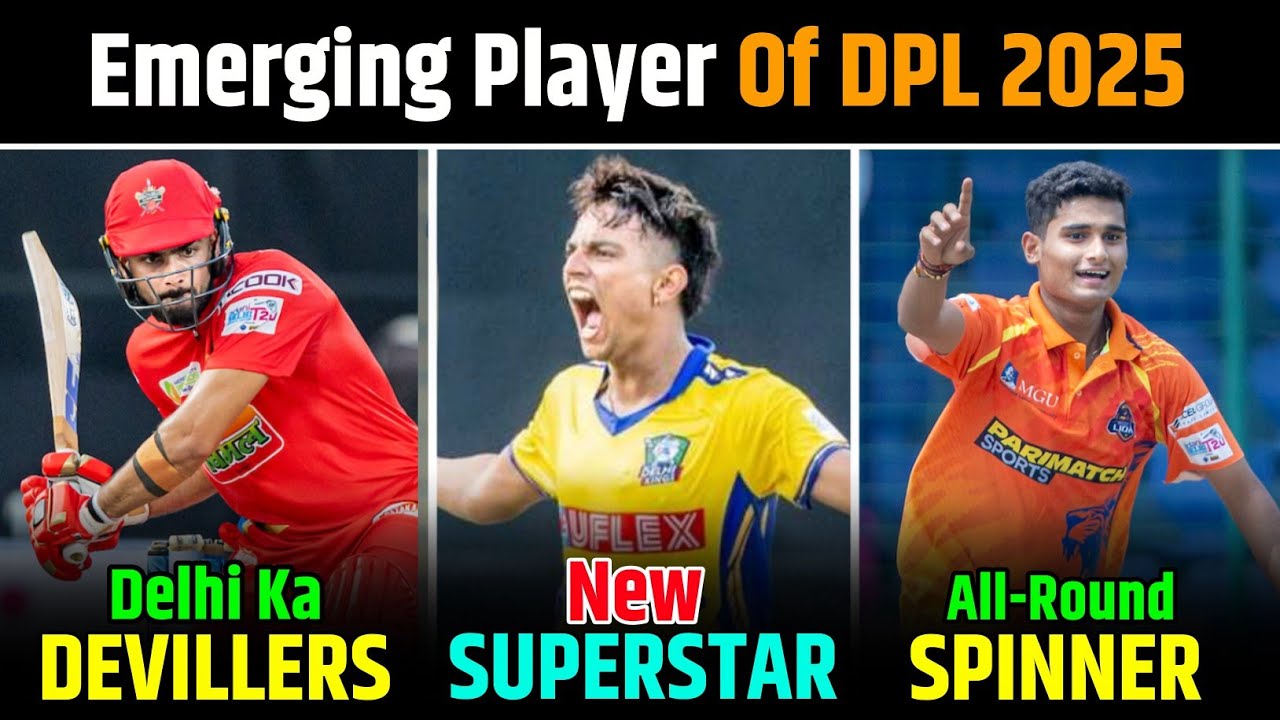 ⁠Future IPL Heroes? Money Grewal, Tejasvi Dahiya & Yash Dhull Shine in Delhi Premier League 2025