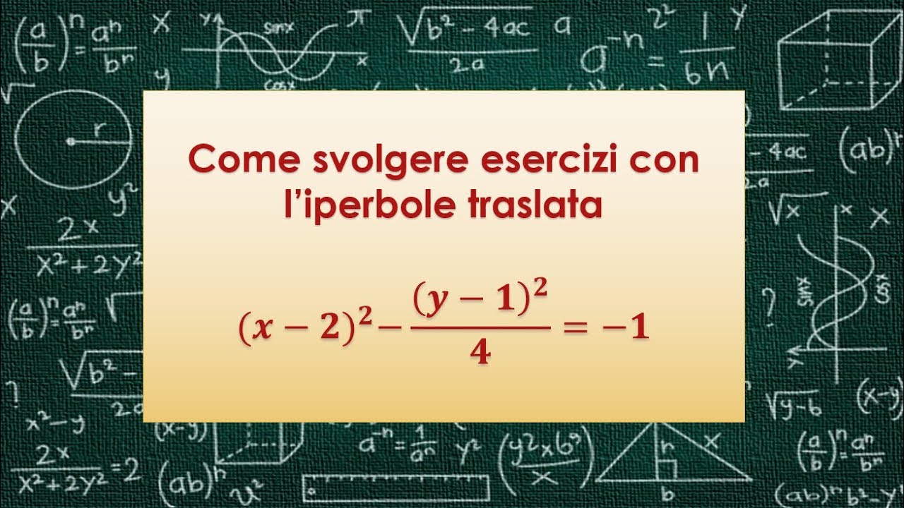 Come svolgere esercizi con l'iperbole traslata