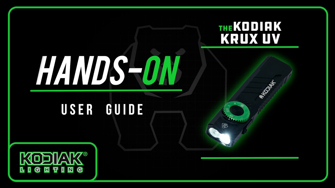How to use the Kodiak Krux UV Rechargeable Flashlight